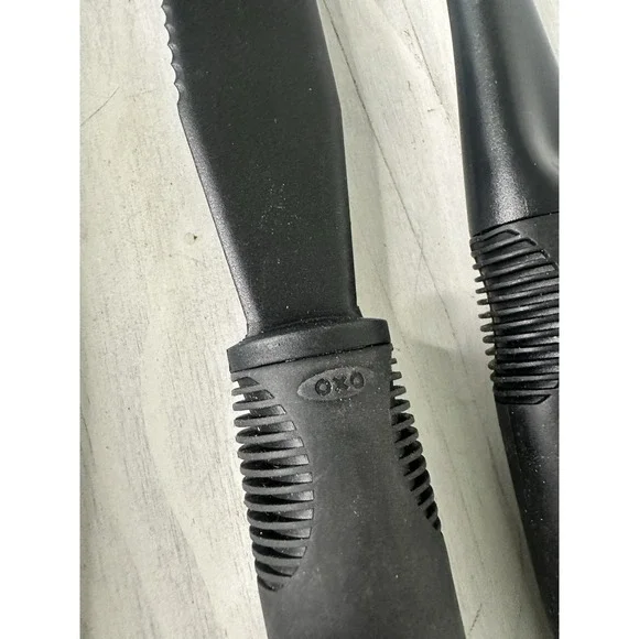 Lot of 3 OXO Good Grips Black Nylon Slotted Turner/ Spatula & Spoon - Picture 3 of 3